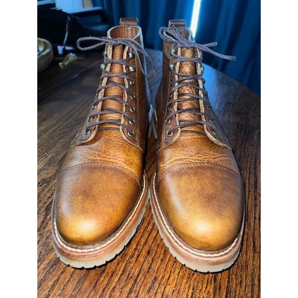 Rancourt & Co. Wolf Boots Toast Rushmore Colorway Leather Vibram Mn’s 10D NWOT - Picture 3 of 11